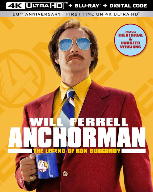 Anchorman: The Legend of Ron Burgundy 4K UHD Code (Vudu or ITunes)