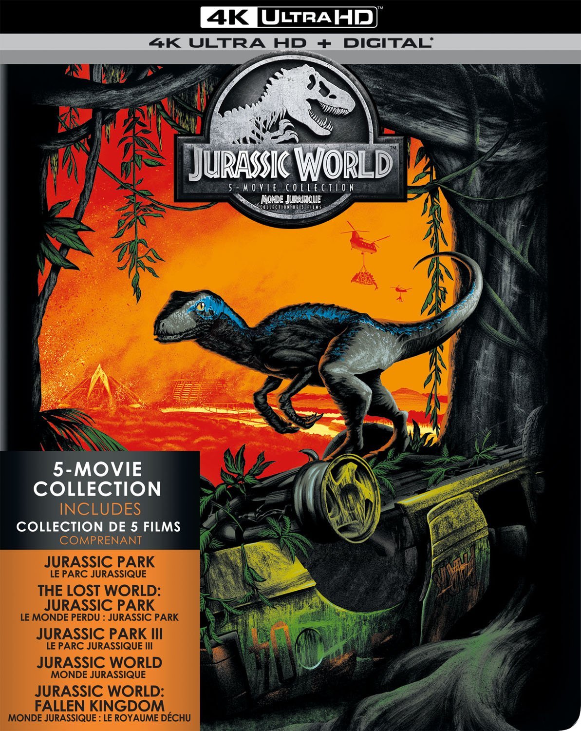 Jurassic World 5-Movie Collection 4K UHD Code (Vudu or iTunes)