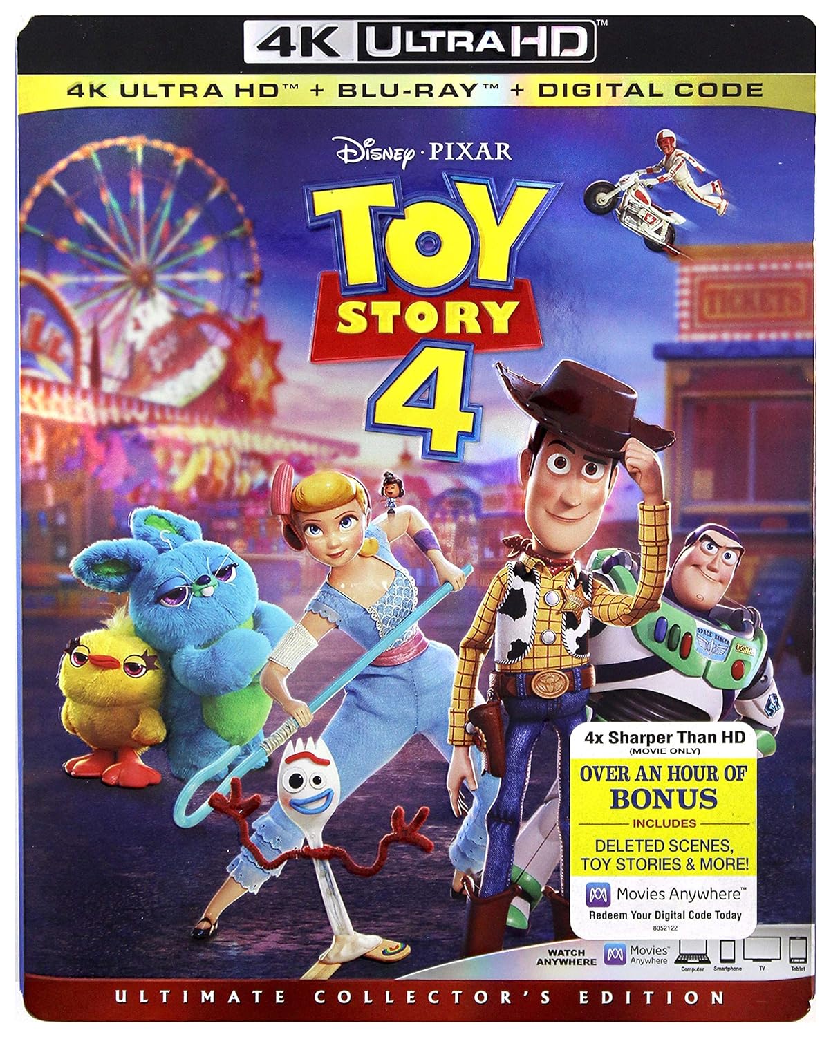 Toy Story 4 4K UHD Code (Movies Anywhere)